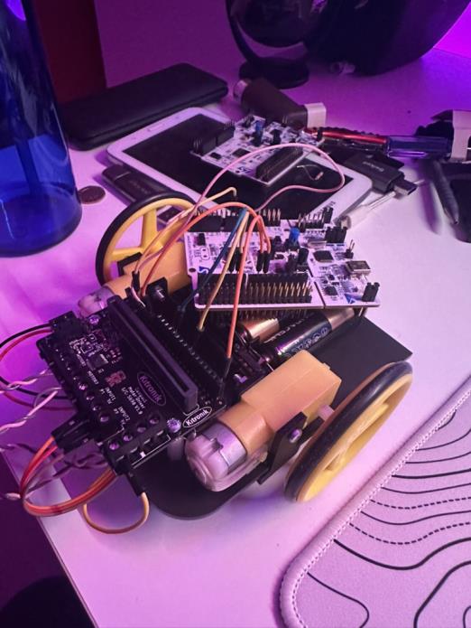 Autonomous line-following buggy on the NUCLEO-F091RC